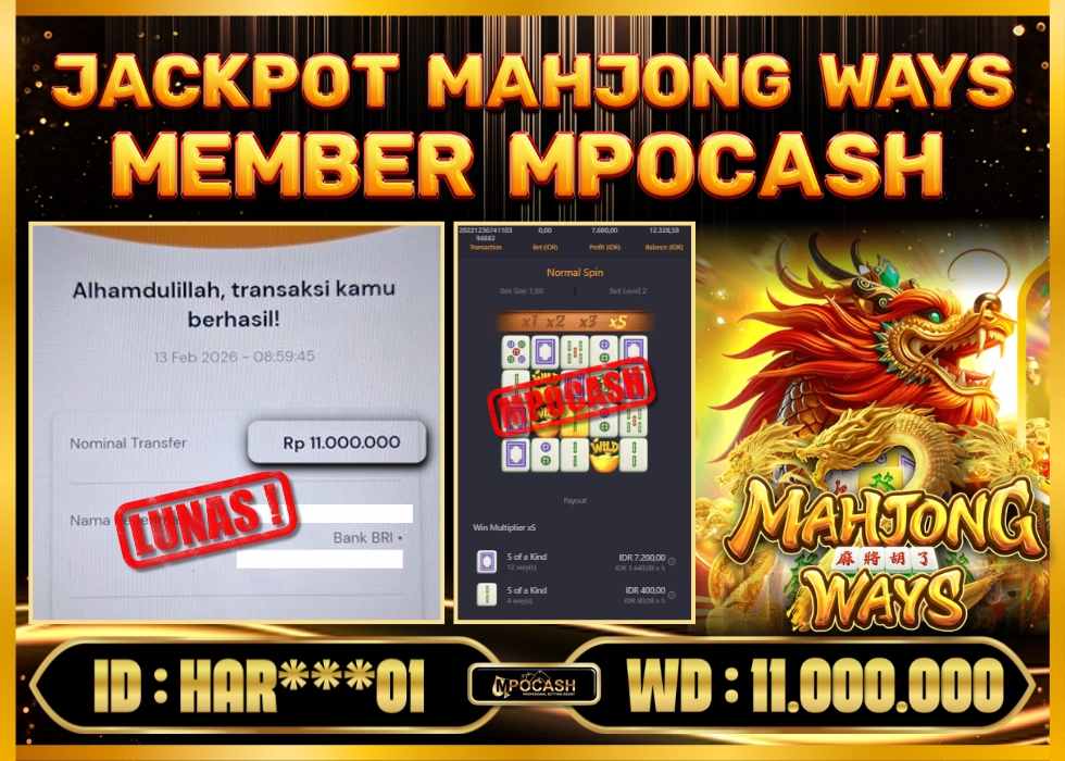 MPOCASH JACKPOT MAHJONG WAYS